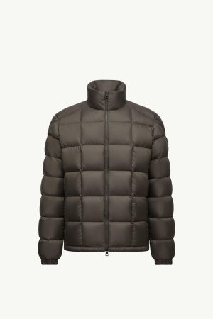 Eglise Square-Quilted Hooded Short Down Jacket