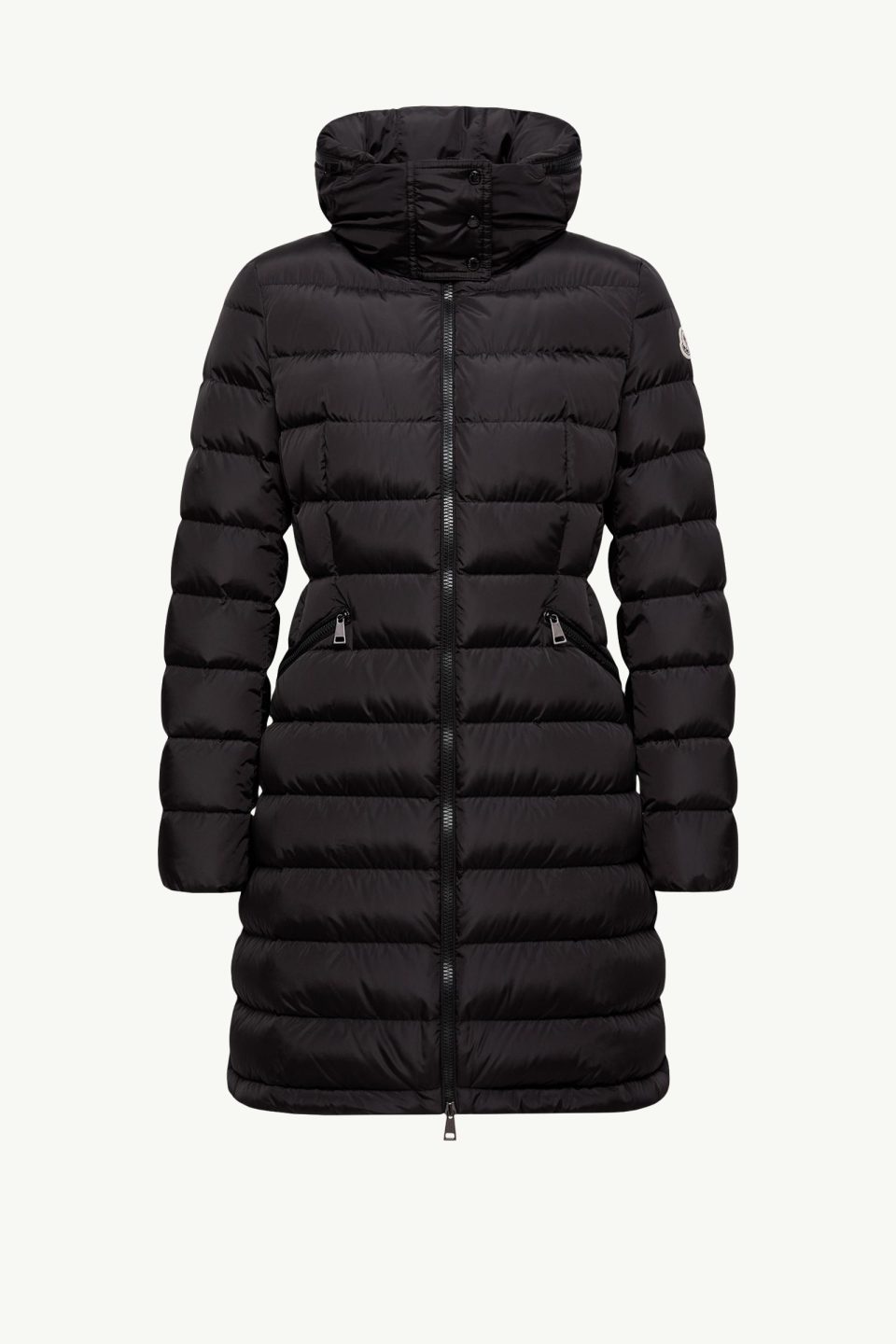 Flammette Hooded Long Down Jacket