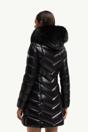 Fulmarus Faux Fur-Trimmed Hooded Long Down Jacket