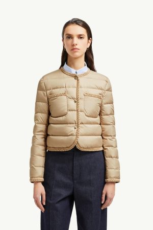 Gencay Braided Trim Short Down Jacket