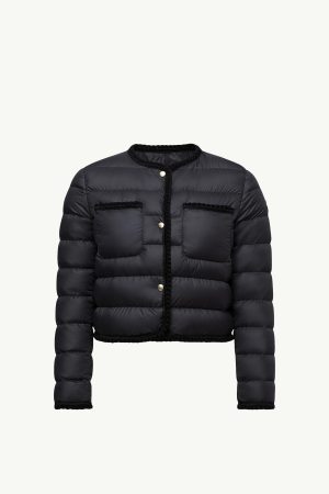 Gencay Braided Trim Short Down Jacket