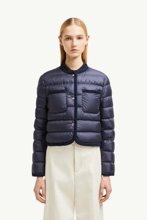 Gencay Braided Trim Short Down Jacket