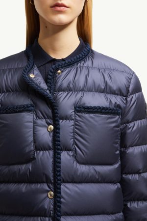 Gencay Braided Trim Short Down Jacket