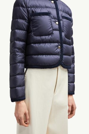 Gencay Braided Trim Short Down Jacket