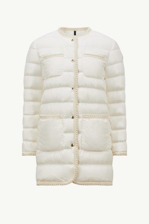 Gencaylong Braided Trim Mid-Length Down Jacket