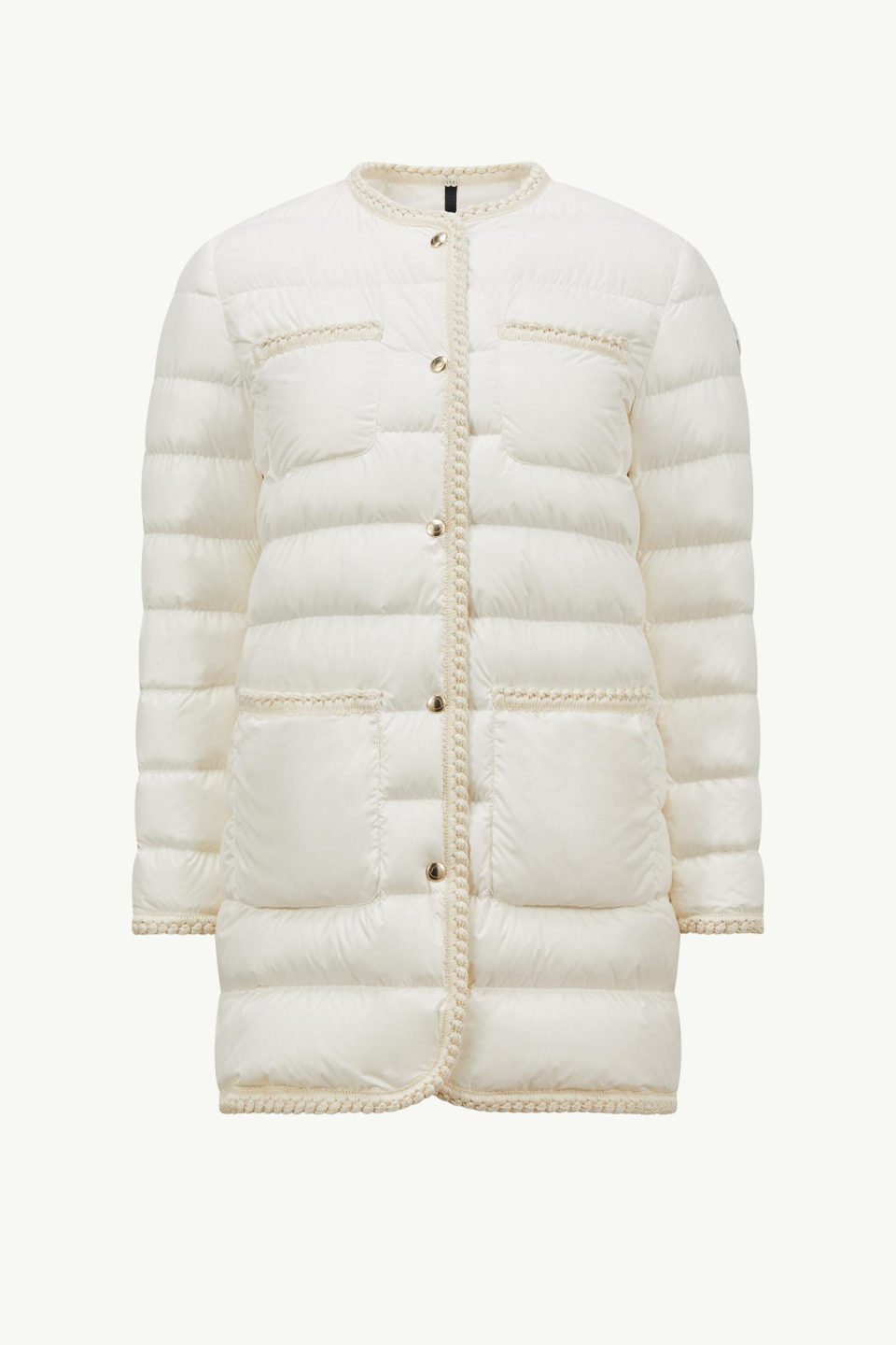 Gencaylong Braided Trim Mid-Length Down Jacket