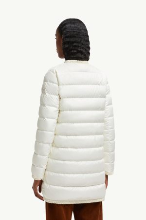 Gencaylong Braided Trim Mid-Length Down Jacket