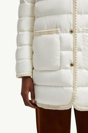 Gencaylong Braided Trim Mid-Length Down Jacket