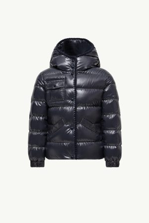 Glareins Braided Trim Hooded Down Jacket