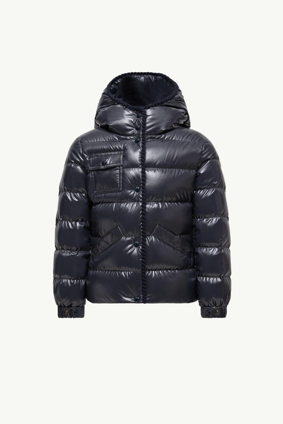 Glareins Braided Trim Hooded Down Jacket