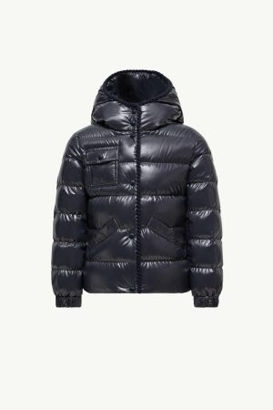 Glareins Braided Trim Hooded Down Jacket