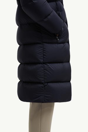 Hanoverian Hooded Long Down Jacket