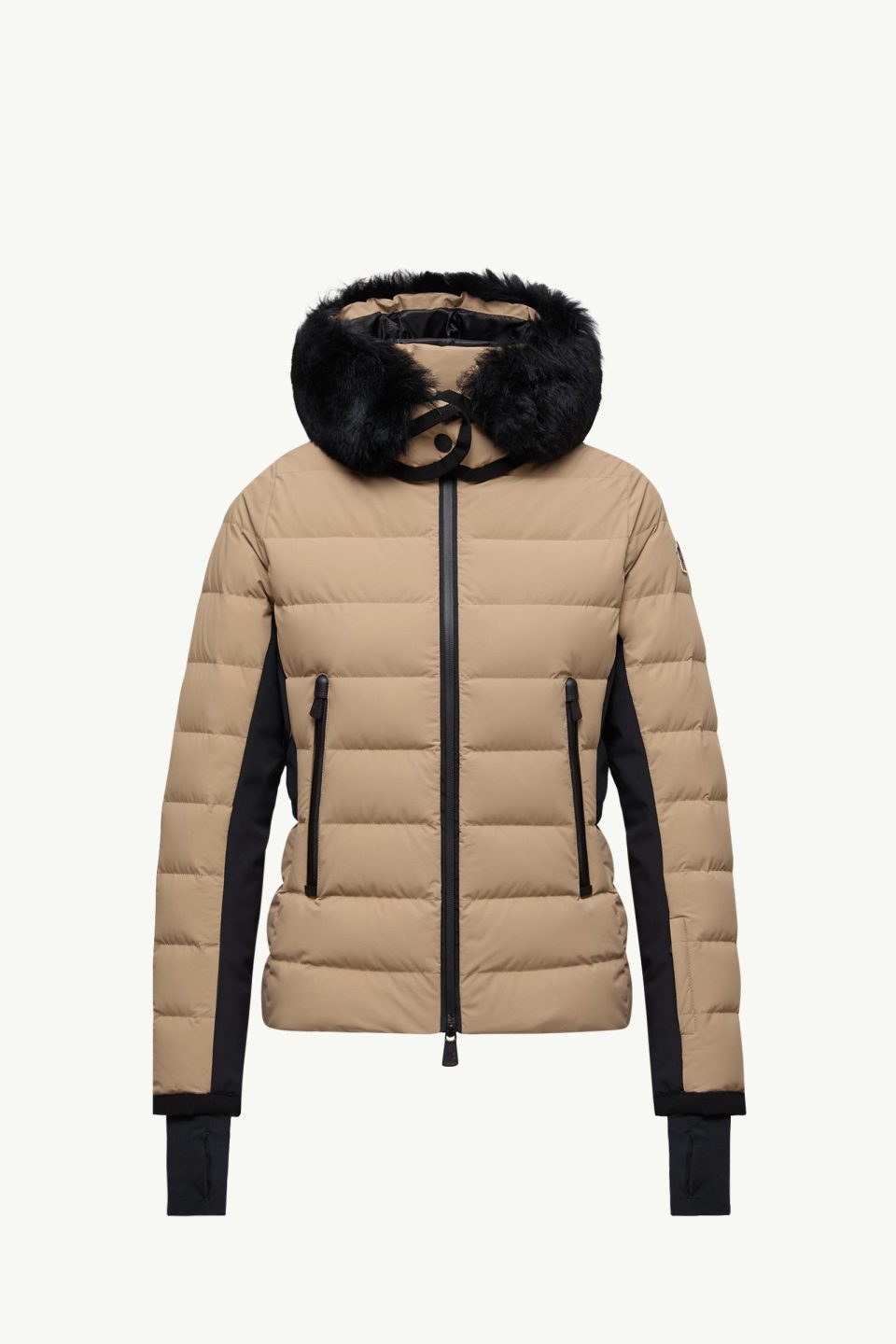 Lamoura Hooded Shearling-Trimmed Down Ski Jacket