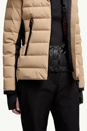 Lamoura Hooded Shearling-Trimmed Down Ski Jacket