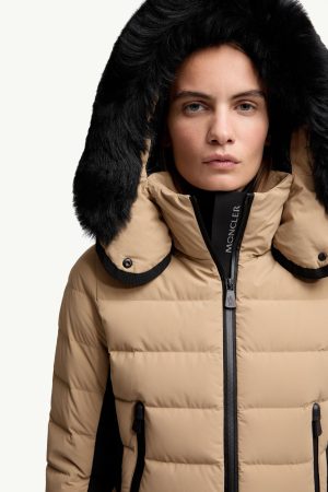 Lamoura Hooded Shearling-Trimmed Down Ski Jacket