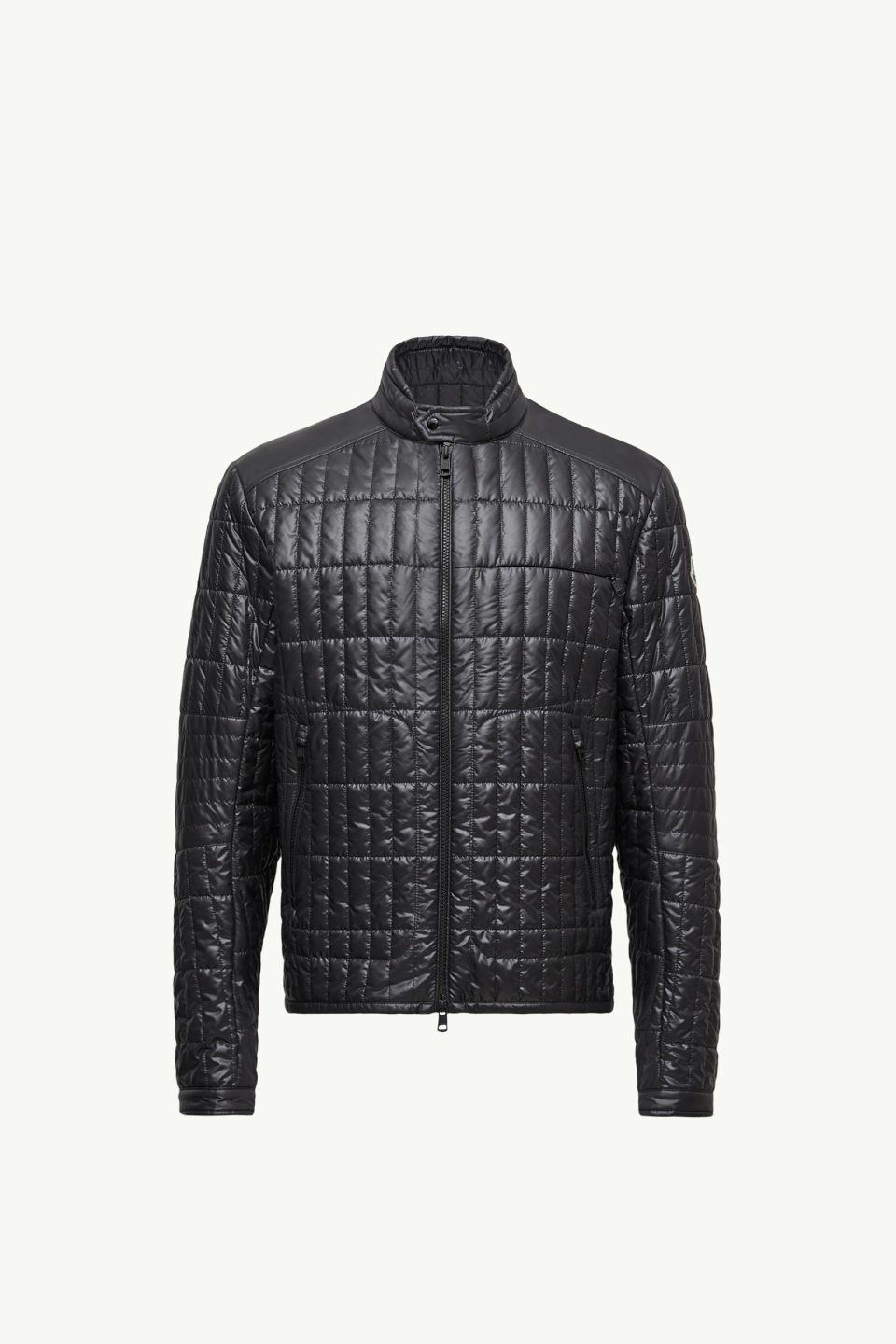 Lasne Vertical-Quilted Padded Biker Jacket