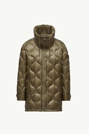 Lombi Hooded Mid-Length Down Jacket