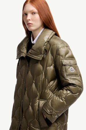 Lombi Hooded Mid-Length Down Jacket