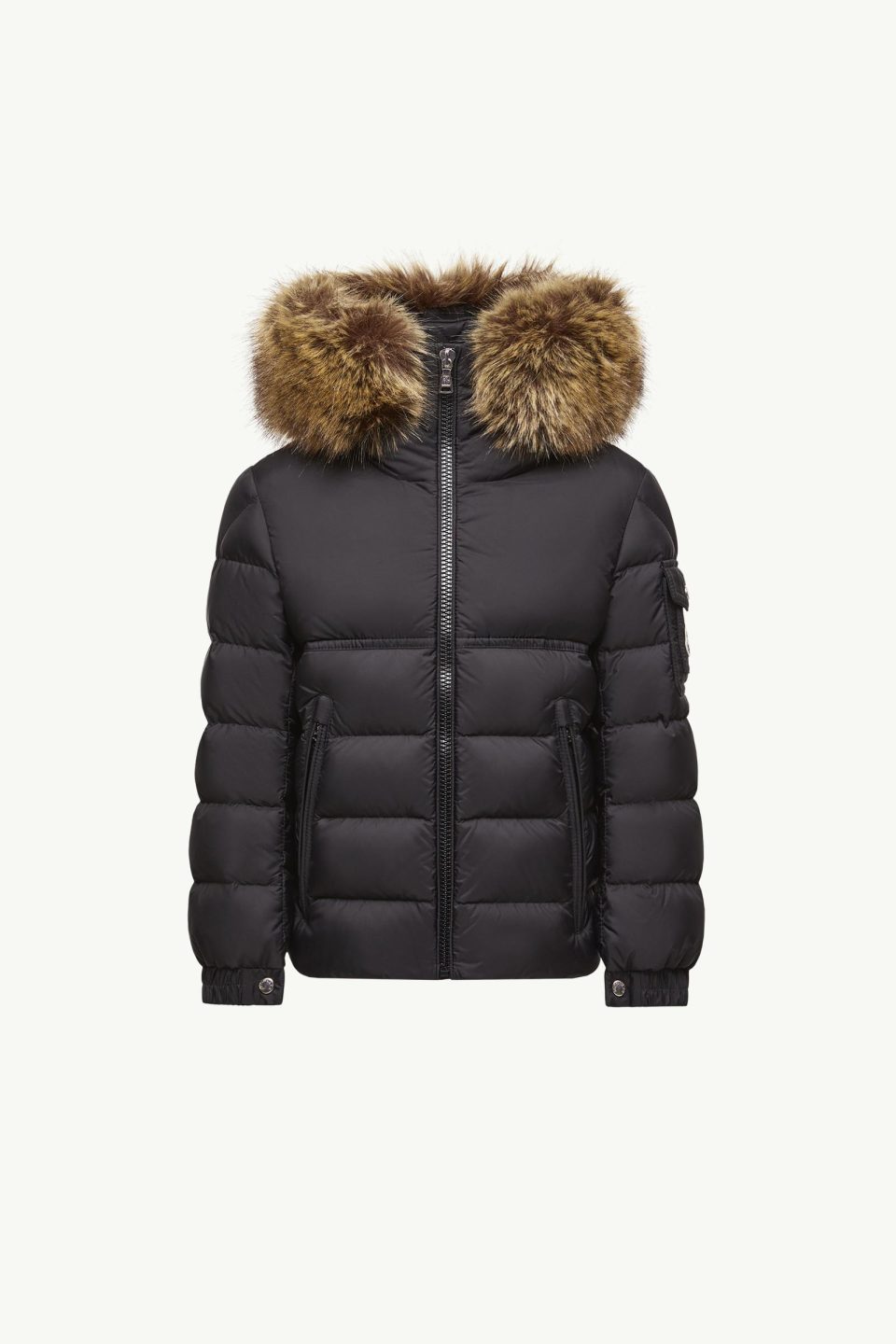 New Byronf Hooded Faux Fur-Trimmed Down Jacket