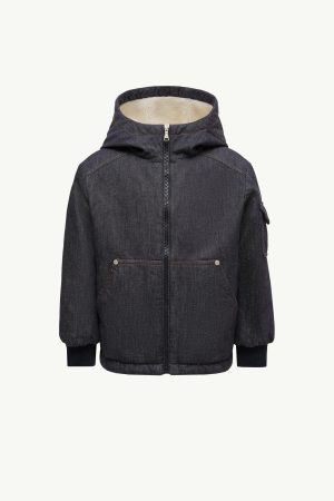 Nicolau Denim Hooded Down Jacket