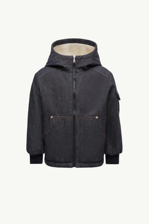 Nicolau Denim Hooded Down Jacket