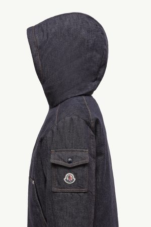 Nicolau Denim Hooded Down Jacket