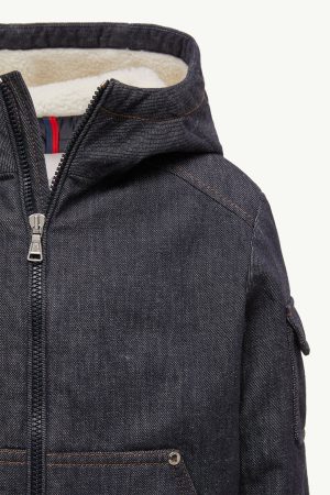 Nicolau Denim Hooded Down Jacket