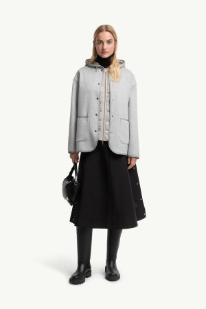 Reposse 3-in-1 Wool & Cashmere Short Down Jacket