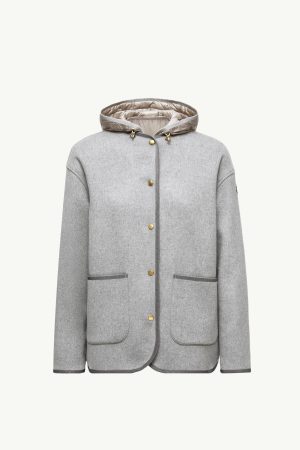 Reposse 3-in-1 Wool & Cashmere Short Down Jacket