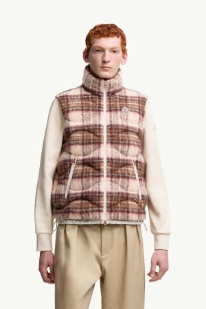 Sfakia Geometric-Quilted Wool Down Vest