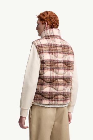 Sfakia Geometric-Quilted Wool Down Vest