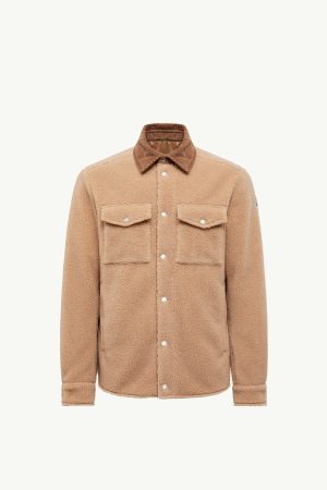Teddy Corduroy-Trimmed Shirt Jacket