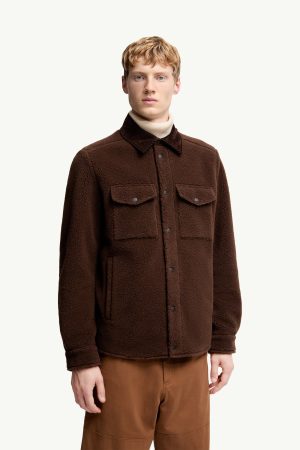 Teddy Corduroy-Trimmed Shirt Jacket