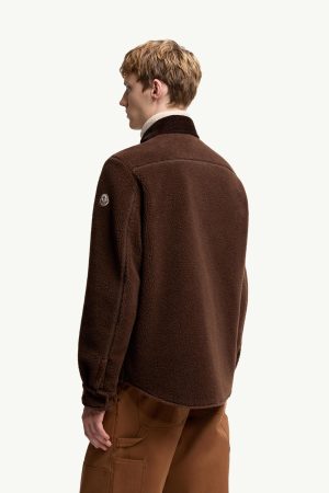 Teddy Corduroy-Trimmed Shirt Jacket