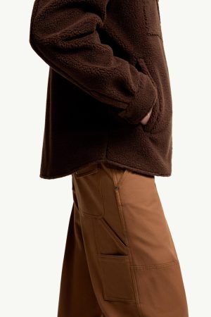 Teddy Corduroy-Trimmed Shirt Jacket