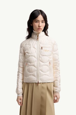 Tegea Wave-Quilted Short Down Jacket