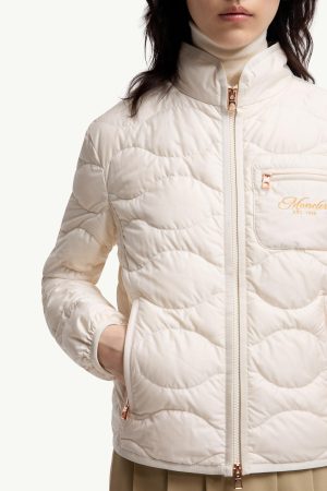 Tegea Wave-Quilted Short Down Jacket
