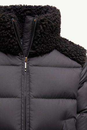 Vard Teddy-Trimmed Down Jacket