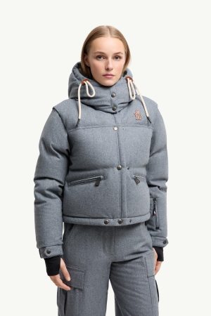 Yintab Hooded Wool Down Ski Jacket