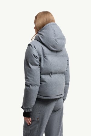 Yintab Hooded Wool Down Ski Jacket