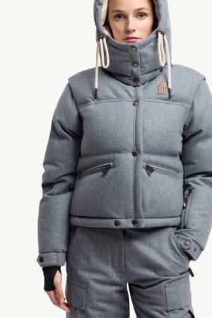 Yintab Hooded Wool Down Ski Jacket