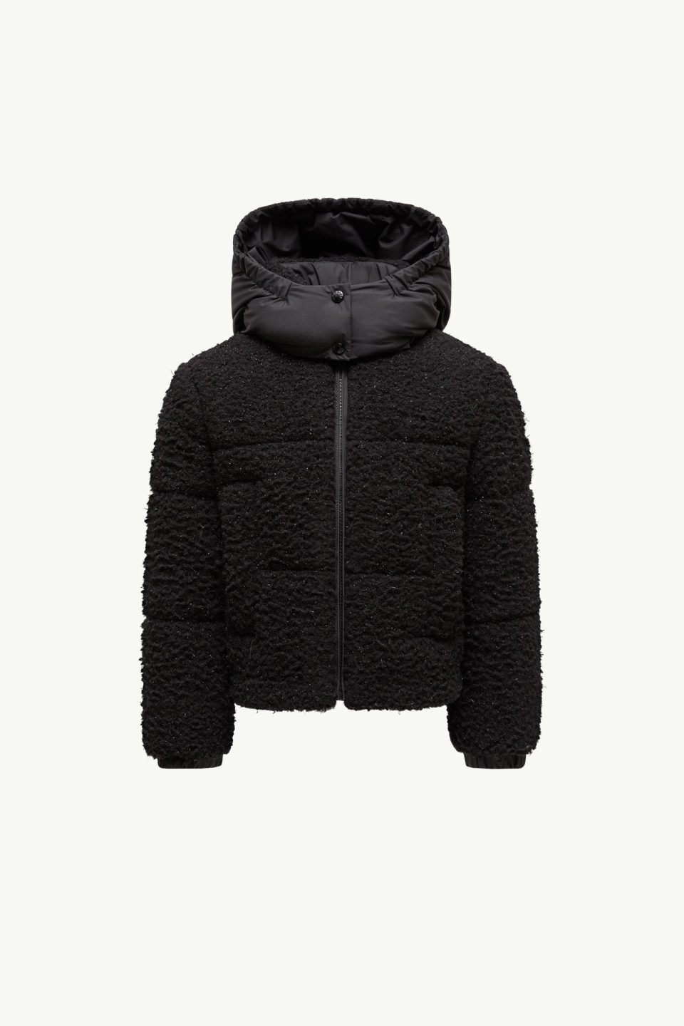 Zambaga Metallic Teddy Hooded Down Jacket