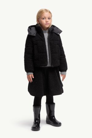 Zambaga Metallic Teddy Hooded Down Jacket