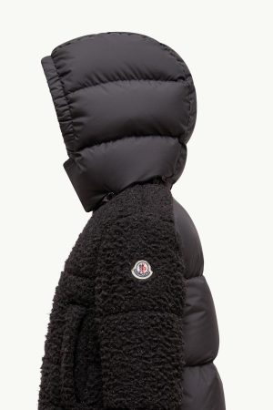Zambaga Metallic Teddy Hooded Down Jacket