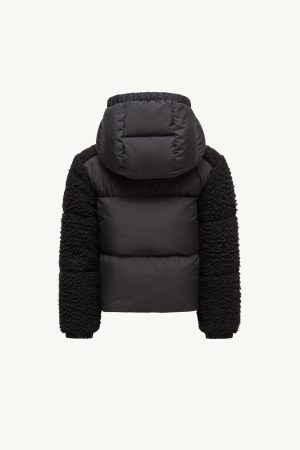 Zambaga Metallic Teddy Hooded Down Jacket