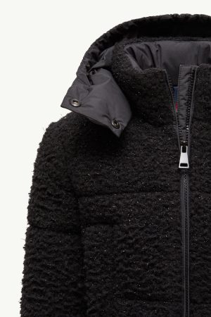 Zambaga Metallic Teddy Hooded Down Jacket